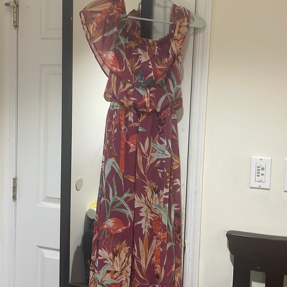 Maxi dress sleeveless, floral